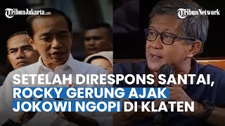 Rocky Gerung Ajak Jokowi Ngopi Di Klaten Setelah Dugaan Hinaan bajingan Tolol Direspons Santai