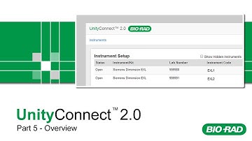 Bio-Rad UnityConnect 2.0 Training - Part 5 - Overview