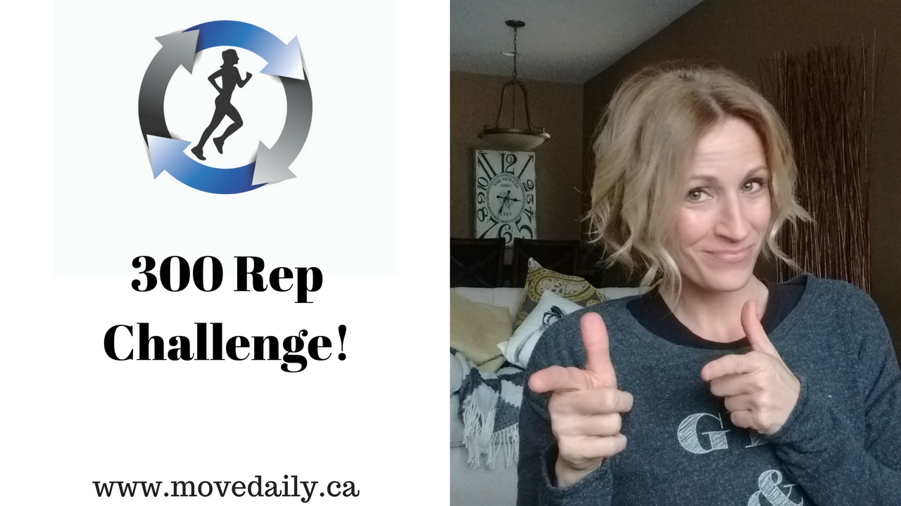 easy home exercises to build muscle 300 Rep Challenge-Move Daily!