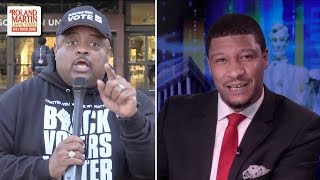We Shouldn't Have To Leapfrog Barriers To Vote: Roland Battles Panelist Over Voter Suppression