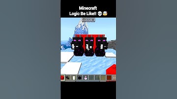 Minecraft Logic Be Like!! 🤯💀 #shorts #bossmjb