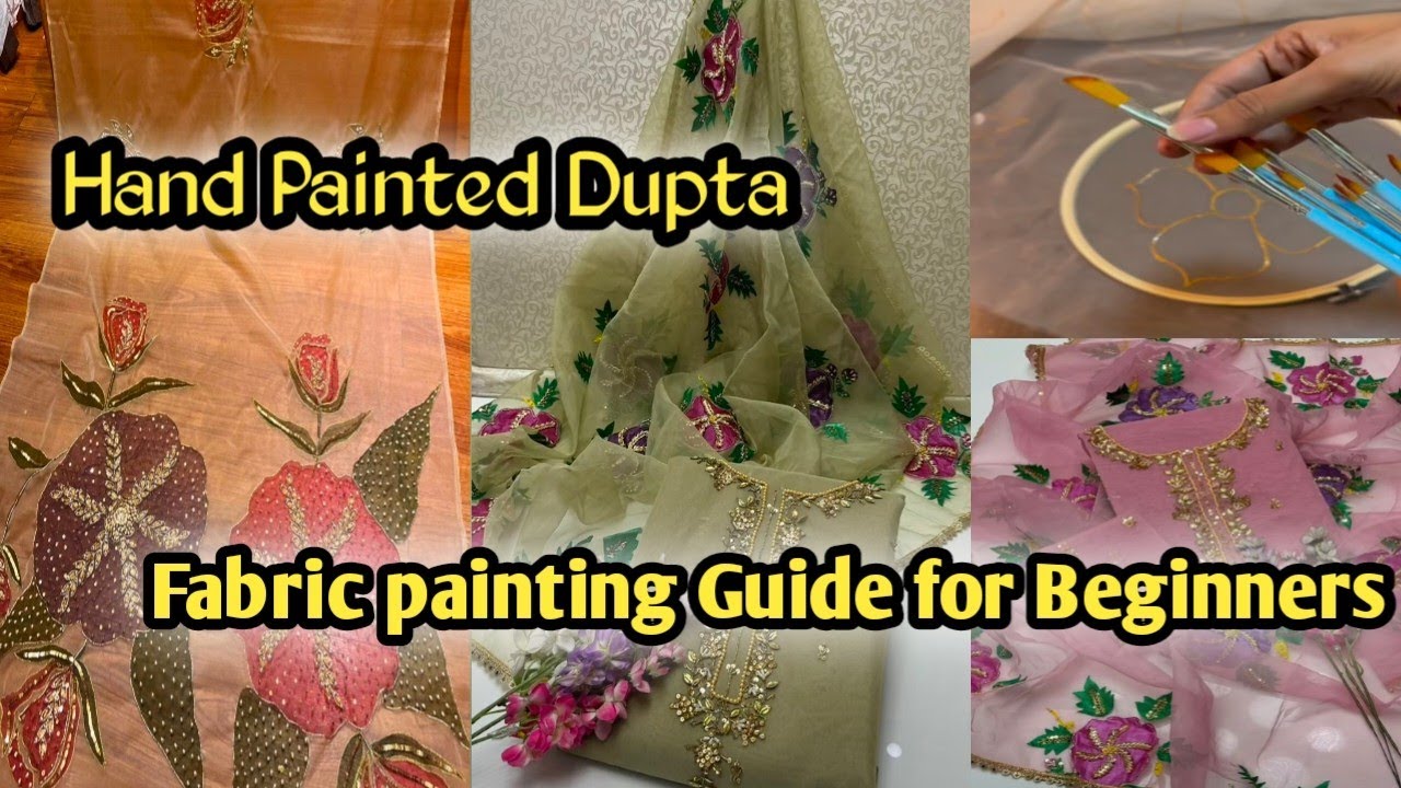 |FABRIC PAINTING FOR THE FIRST TIME|Thinngs you need For Fabric painting||🥰