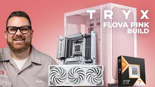 Building an Pink and White Gaming PC in the TRYX FLOVA (9800x3D / 5070Ti) To Be Continued!!