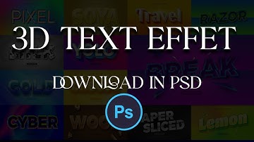 3D Text Effects Download In PSD Files |English| |Photoshop Tutorial| Sheri Sk