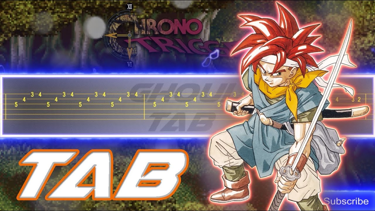Chrono Trigger Secret Of The Forest (Guitar Tab 譜 Tutorial) YouTube