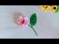 Amazing Trick to Make Leaf and Flower in Ribbon Embroidery