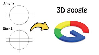 3D Google Logo Design In Illustrator.