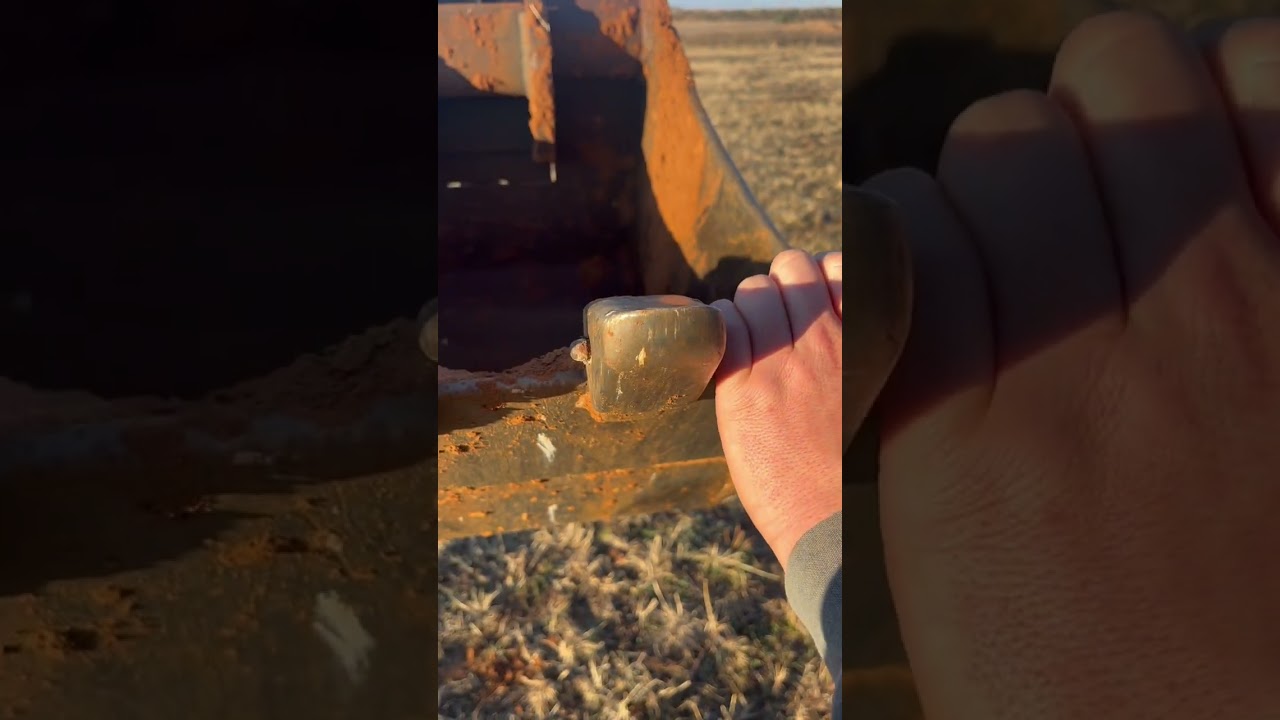 Replacing the teeth on the backhoe for easy digging