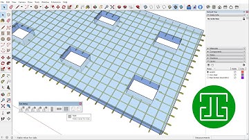 Rebars for the slab has openings | Toh Rebars v1.3.7 | Extension fro SketchUp