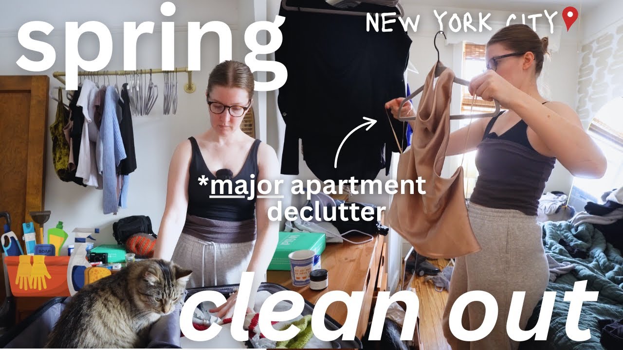 Decluttering my NYC apartment *major CLOSET clean out for spring* 👚