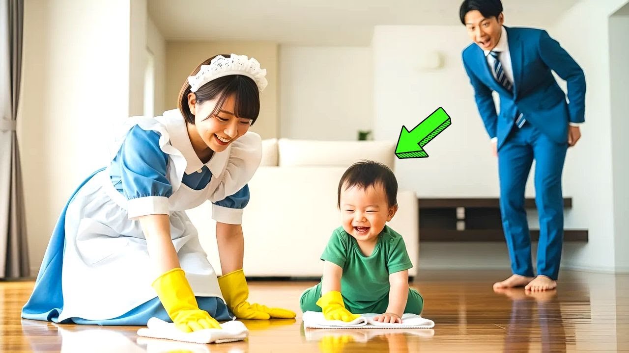 大富豪の息子はまだハイハイしかできなかった。ところが、貧しい清掃員がある行動を取り、それを見た大富豪は衝撃を受けた。