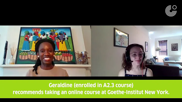 Our student Geraldine recommends taking an online ...