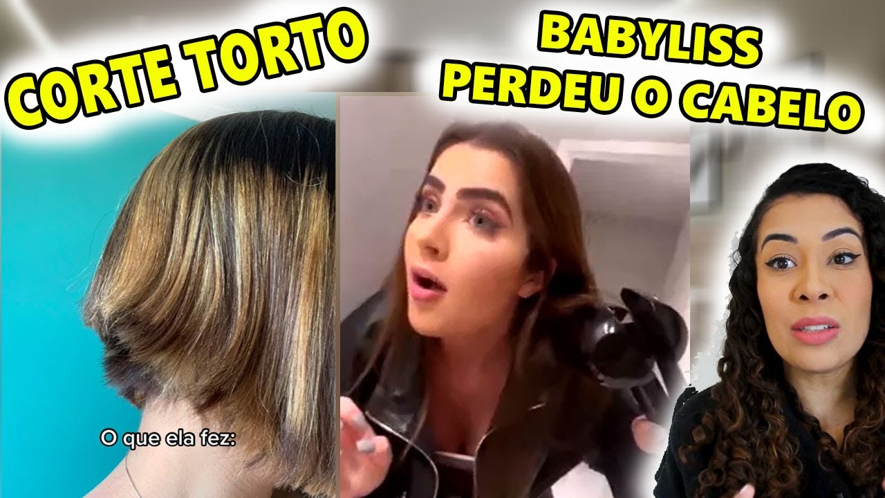 "ELE CORTOU MEU CABELO TORTO" - REACT TIKTOK