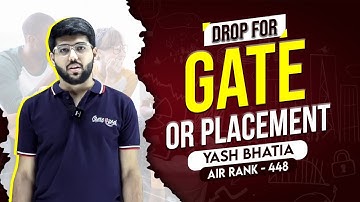 Drop for Gate | Gate Exam Preparation Tips | placement | #gatemotivation #gateexamtips #gate2024