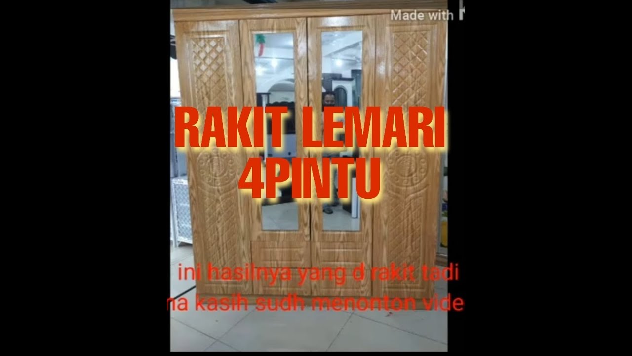 rakit lemari  4  pintu  Lemari  pakaian  kayu 4pintu YouTube