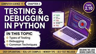 Testing & Debugging in Python Class 11 | Chapter 2 Topic 2.10 | Computer Science Urdu