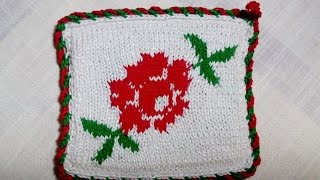 Прихватка спицами Прихватка спицами
