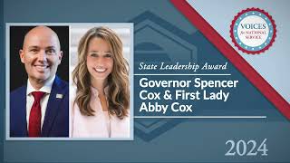 Governor Spencer Cox and First Lady Abby Cox (R-UT) 2024