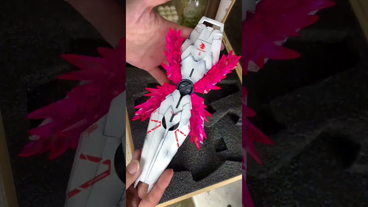 Keeping PG Gundam Unicorn Full Amour Luminous Crystal in Box 