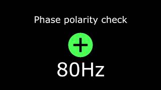 phase polarity check + 80Hz