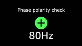 phase polarity check   80Hz