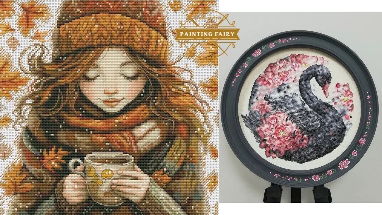 Painting Fairy Cross Stitch - déballage partie 2 #pointdecroix #crossstitch #estampé