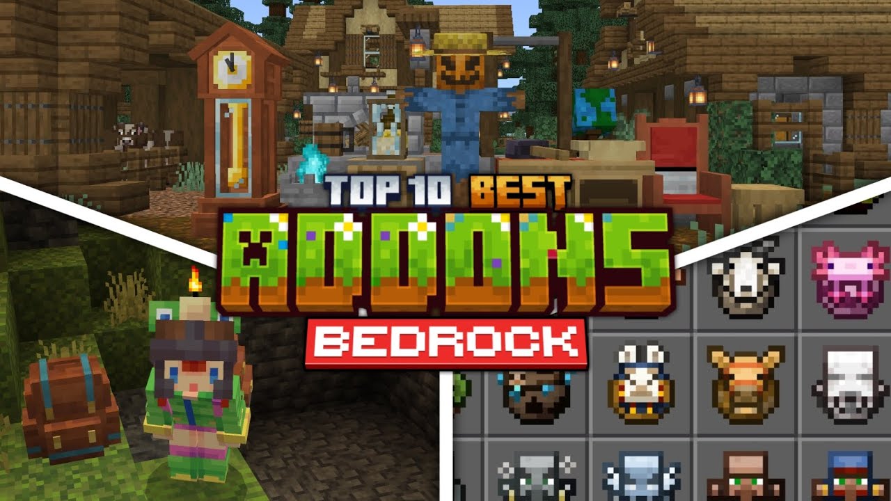 Top 10 Best Addons for Minecraft Bedrock (1.21) NEW UPDATE !!! - YouTube