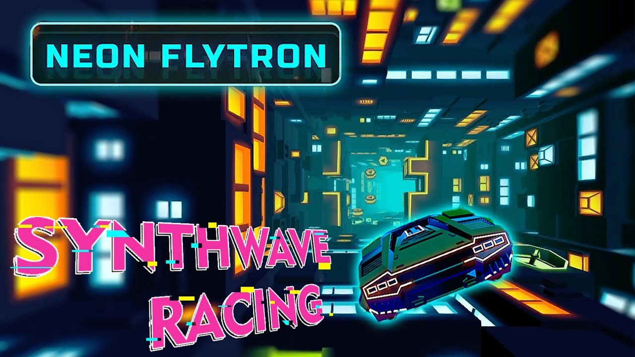 Neon Flytron Android/iOS Gameplay. Synthwave Racing
