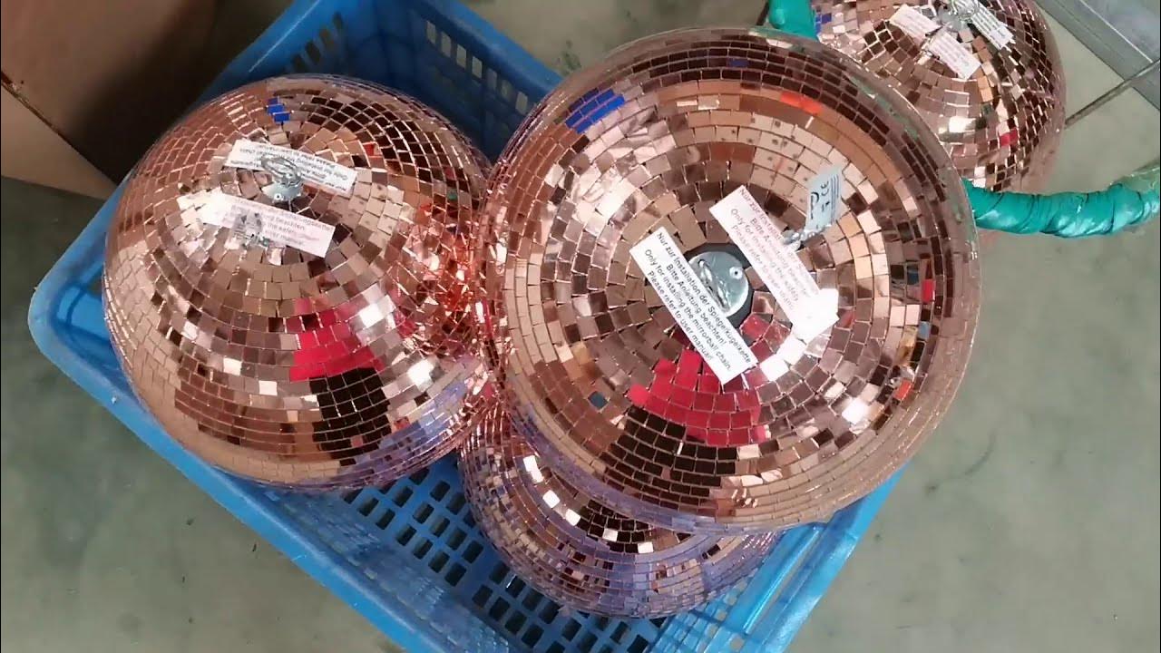 Set of 25 Gold Mirror Disco Balls