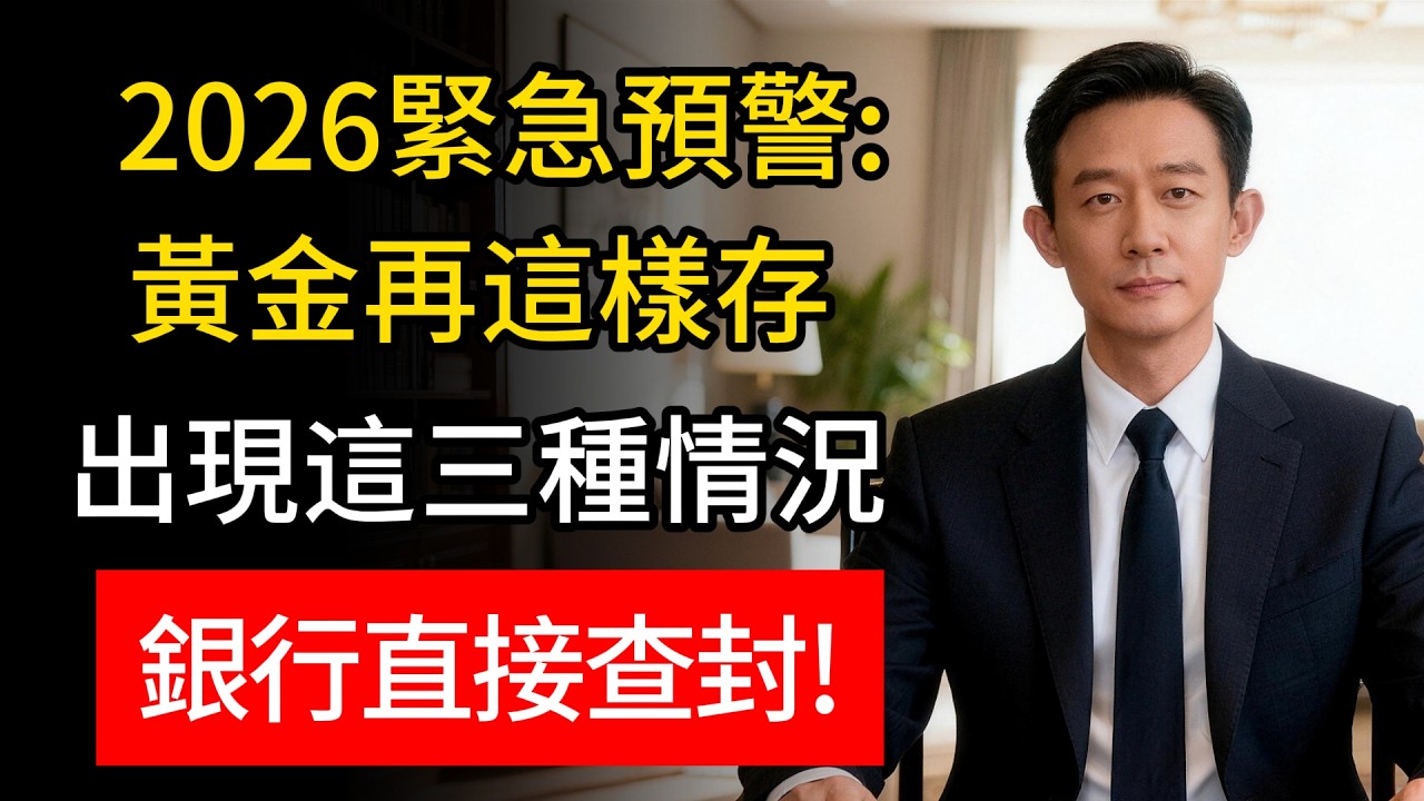 2026緊急提醒：黃金還傻傻存銀行定期？這「三類人」本金可能打水漂？阿俊揭秘；為啥聰明錢都在轉投「新三樣」，這才是中老年人守住家底的最後防線！#黃金 #金融風險 #中老年理財