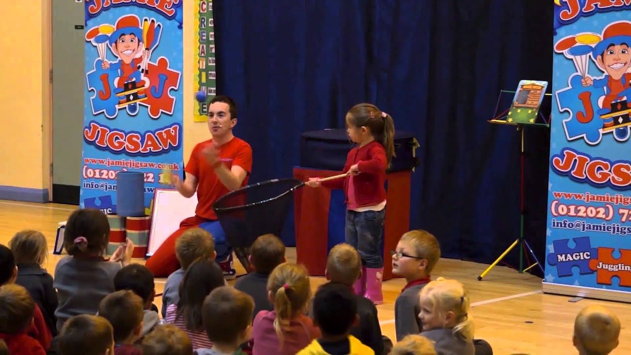 Poole and Bournemouth children's entertainer Jamie Jigsaw.