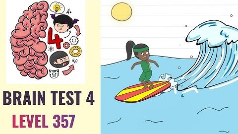 🧠 Brain Test 4 Level 357 | Jenny must surf safely | Walkthrough