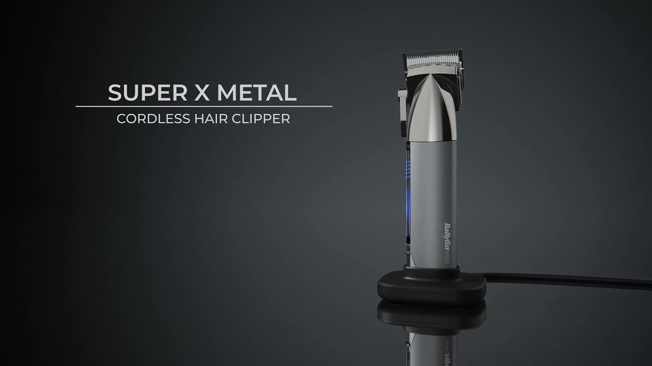 BaByliss MEN Hair Metal Cordless Clipper Series E996E Super-X 