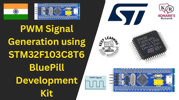 PWM Signal Generation using STM32F103C8T6 BluePill Development Kit| #stm32 #nitkkr #embeddedworld