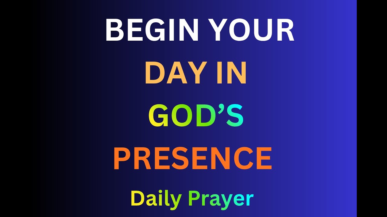 FULLNESS OF JOY IN GOD’S  PRESENCE | MORNING DEVOTION