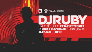 DJ Ruby Live Video Set at Casa Electronica, Ta Qali Malta 28 07 23