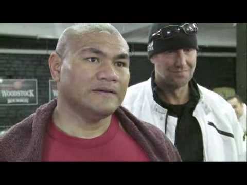 David Tua training for Shane Cameron 2009