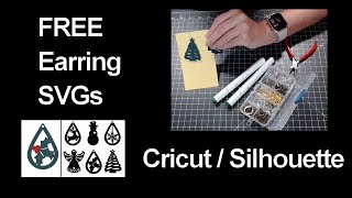 FREE Earring SVG for Cricut or Silhouette!