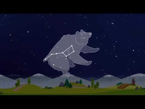 Солнечная система для детей  Обучающий мультик про космос  Созвездия, Большая медведица