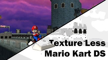 Mario Kart DS but There are No Textures