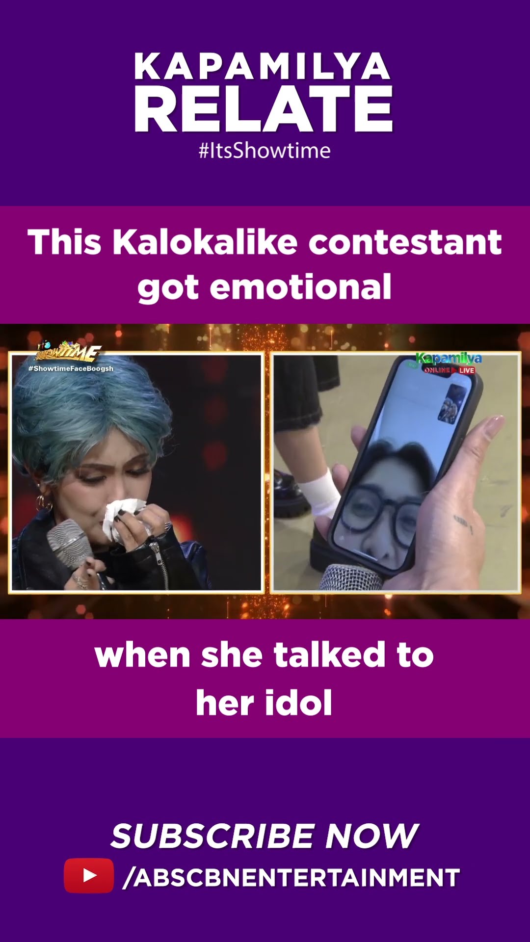 This Kalokalike contestant got emotional when she talked to her idol | Kapamilya Shorts