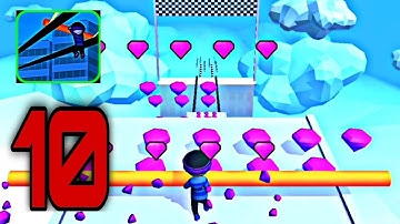 Roof Rails - Gameplay Walkthrough Part 10 levels 104 to 114 LILU (iOS & Android)