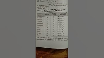 Electronic Configuration Of First Transition Series