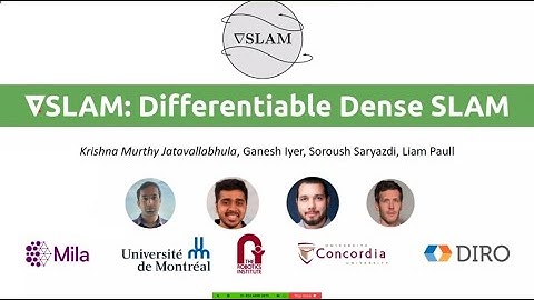 GradSLAM : Differentiable Dense SLAM