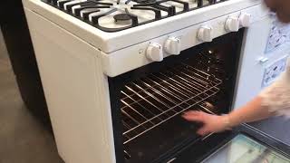 Preheating a gas oven