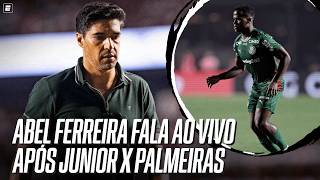 JUNIOR BARRANQUILLA 1x1 PALMEIRAS: ABEL FERREIRA FALA AO VIVO APÓS A PARTIDA DA LIBERTADORES