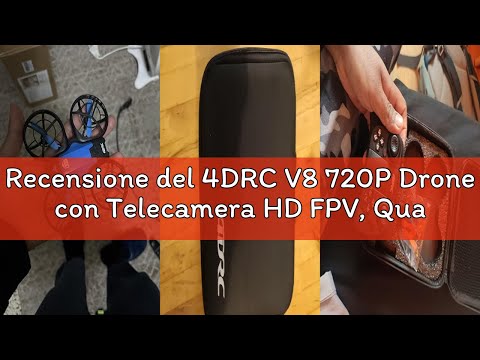 Recensione del 4DRC V8 720P Drone con Telecamera HD FPV, Quadricottero RC con Telecomando, Funzione