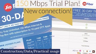 JioFiber Installation || 30 days Free Trial Review || 150 Mbps 🔥🔥 ||