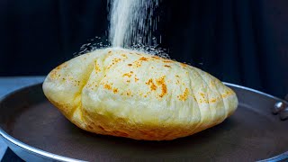 Semolina is the secret of these aerated pita bread!