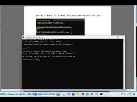 Fix Error 740 - Elevated Permissions are required to run DISM on Windows (2024 updated)